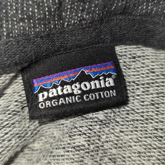 Patagonia Womens Board Short Label Lightweight Full Zip Hoodie Sz M Gray Logo - Picture 6 of 8